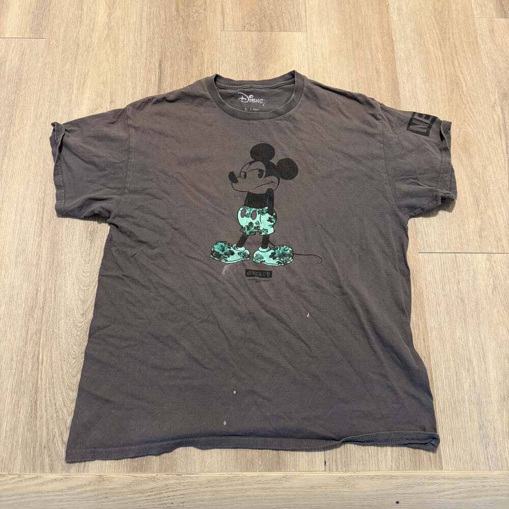 Neff Disney Mickey Mouse Too Many People Grow Up Men's Gray T-Shirt